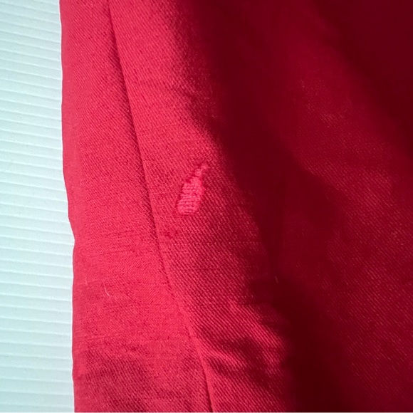 Alannah Hill Raven Nights Skirt Red Pencil High Waist Wool Silk Office Size 10 - Picture 7 of 13